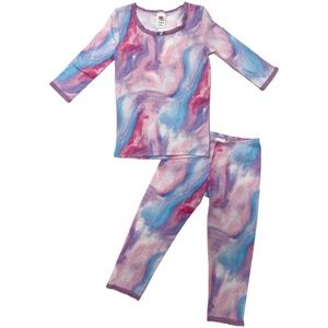 Esme marble  Tie-Dye Kids Pajama Set